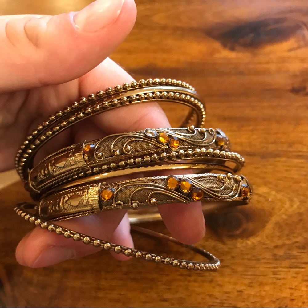 Bronze Bangle Set